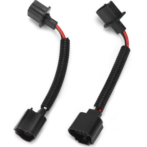 Satz mit 2 H13 9008 Stecker-Buchse-Adaptern für Autoscheinwerfer und Nebelscheinwerfer, universeller Kabelbaum (1/5)