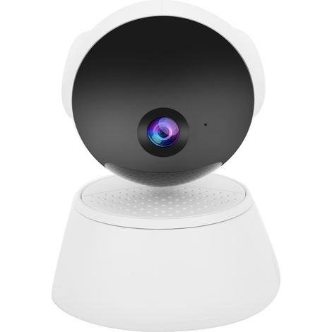 Caméra IP HD sans fil Wi-Fi avec vision nocturne infrarouge, audio bidirectionnel et télécommande pour la sécurité intérieure des chiens, animaux de compagnie et bébés (prise UE). (1/5)