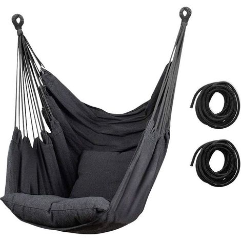 Amaca leggera con supporto, 320 g, tela spessa, portata 150 kg, per giardino e campeggio (1/5)