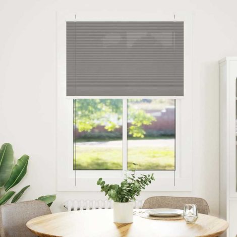 Plissee Anthrazit 100x100 cm Stoffbreite 99,4 cm Polyester