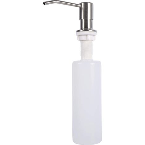 Distributeur Savon Encastrable, 300 ML Lotion de Savon Liquide pour évier, Distributeur de Savon pour évier de Cuisine et kit de Tube, Distributeur Liquide Vaisselle Cuisine (1/5)