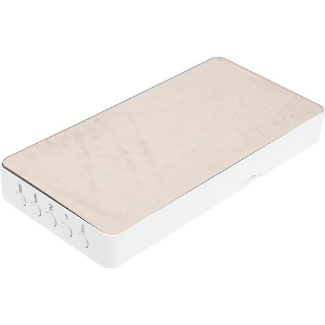 Réveil électronique numérique, rechargeable par USB, compatible avec les écrans de miroirs, lot de 2 (1/5)