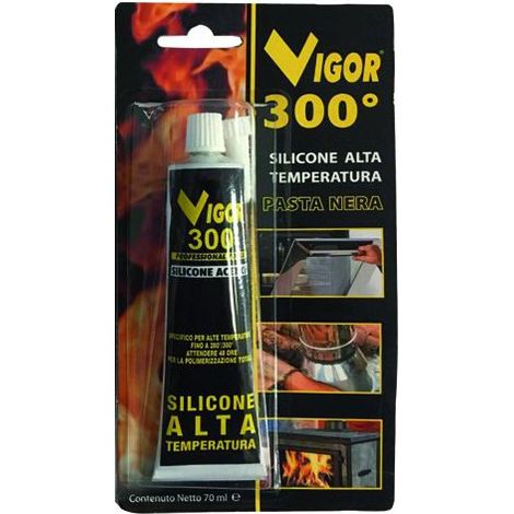 Tubo de pasta negra de silicona para altas temperaturas de 70 ml