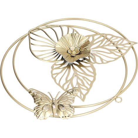 Décoration Murale Papillon Lumineux Luxe - Sculpture Murale Fleur Papillon pour Chambre, Salon, Bureau (1/5)