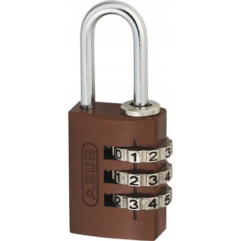 Candado de combinación Abus 724/20, código variable, marrón (1/5)