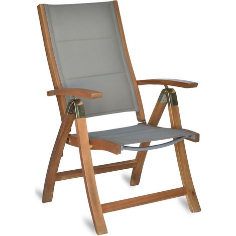 Acapulco Klappsessel gepadded Akazie mit Textilen