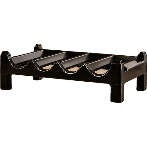 Cave à vin, Design modulaire, Rangement gain de place, 1pc Noir, 432313cm (4 Bouteilles) (1/2)
