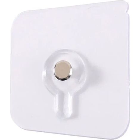 Fixation Cadre Sans Percer, 10pcs Clou Adhésif Mural Attache Tableau sans Poinçon Trou Transparent Crochet Collante de Suspension Accroche Cadre Photo pour Art Mural Miroir Salon Salle Bain Cui (1/4)