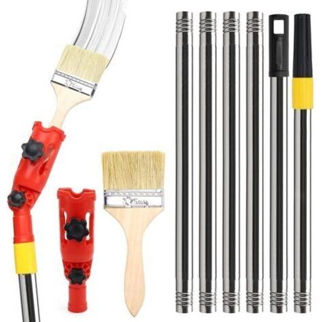 Rallonge de Pinceau Peinture,1.7 m Extension de pinceau, Fixation d'extension de Pinceau, pour Plafonds, Fenêtres Et Bords d'angle (1/5)