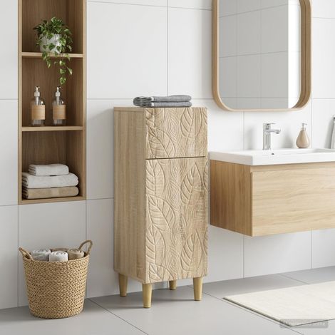 vidaXL Bathroom Storage Cainet DELFT Sonoma Oak 30 x 31 x 80 cm (1/5)