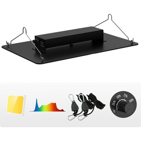 Lampe de Culture LED 300W, Spectre Complet Dimmable, Diodes Samsung 2B1B, pour Semis, Végétatif et Floraison, Serre, Driver Daisy Chain, Convient pour Tente 91,4x91,4/121,9x121,9 cm. (1/5)