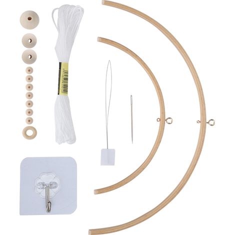 Windspiel-Set zum Selbermachen, handgefertigte Klangspiele, Glocken, Holz, Babybett-Mobile, Windspiel-Anhänger (1/5)