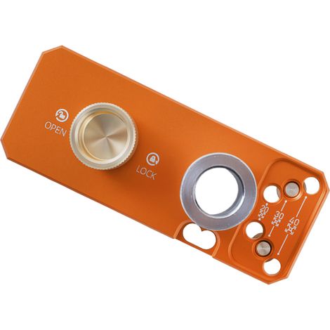 Outil auxiliaire de perçage et de poinçonnage pour profilés en aluminium avec forets étagés M8 et M6 pour profilés de 20 mm, 30 mm et 40 mm (1/5)