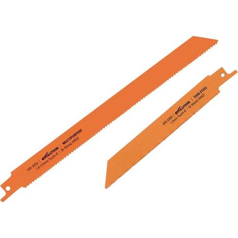 Evolution Reciprocating Saw Multi-Material Cutting Blades (x2)