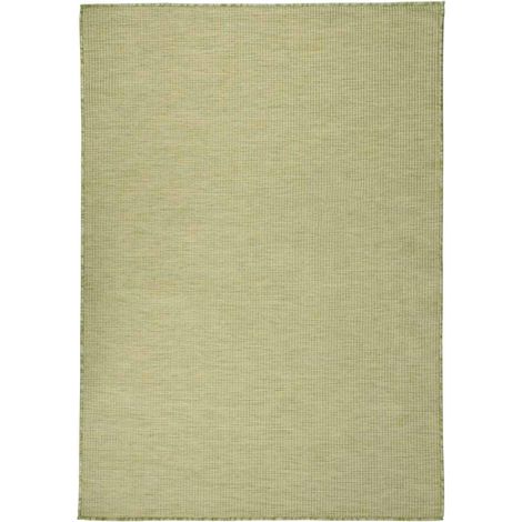 Tapis extérieur à tissage plat Terrasse Salon Cuisine - Tapis de jardin 160x230 cm Vert BV761836 - BonneVie (1/5)