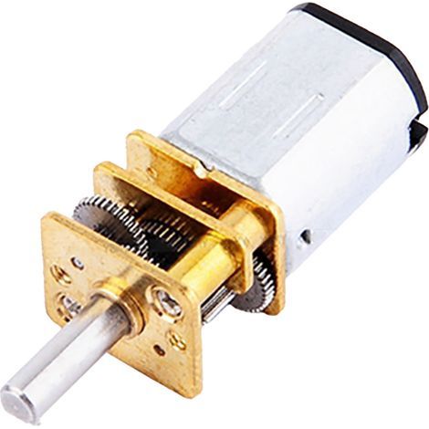Moteur à engrenages métalliques DC 3-12V N20, vitesse réglable 50-2000 tr/min pour applications de précision (1/5)