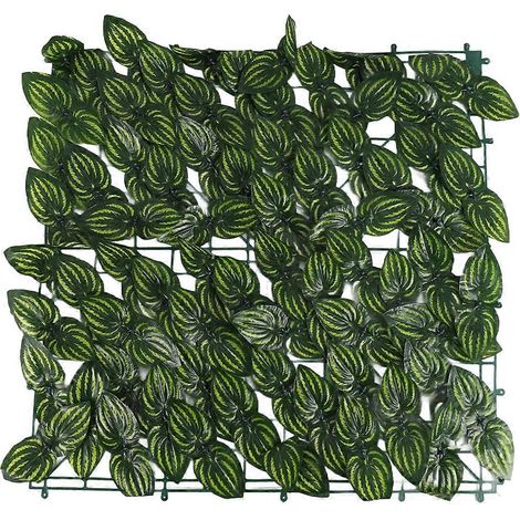 Clôture végétale artificielle, panneaux de clôture à feuilles vertes, brise-vue pour la décoration de jardin et d'extérieur (1/5)