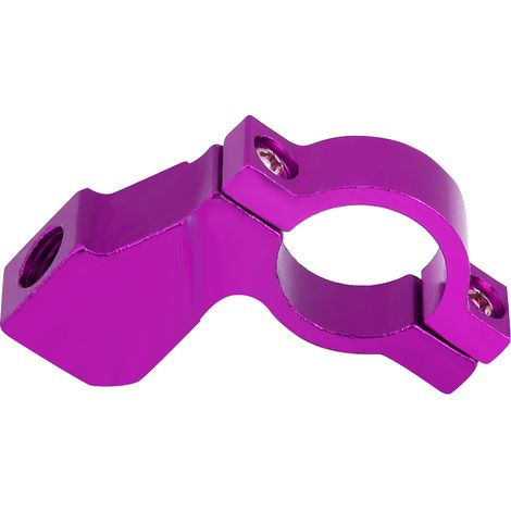 Support de rétroviseur moto 10mm, adaptateur de guidon, bride de fixation violette (1/5)