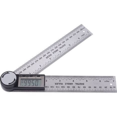 Rapporteur électronique en acier inoxydable 10-390 mm, goniomètre numérique, indicateur d'angle, règle à onglet (1/5)