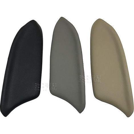 Applicable aux Honda Accord 8e génération (2008-2013) : accoudoir avant, arrière, gauche et arrière, garniture intérieure en cuir gris (porte avant gauche). (1/5)