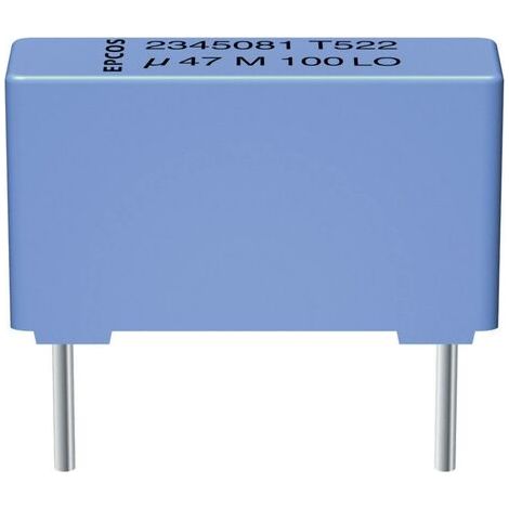 TDK B32524-Q8474-K 1 pc(s) Condensateur à film MKT sortie radiale 0.47 µF 630 V/DC 10 % 27.5 mm (L x l x H) 31.5 x 11 x 21 mm S79761 (1/3)