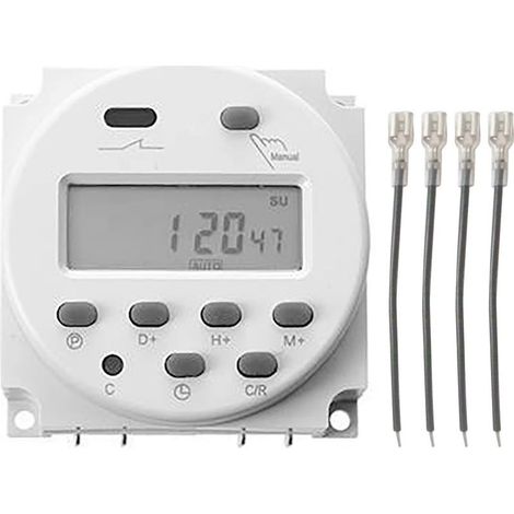 Timer digital micro-computer switch of control of the time display LCD CN101HAS DC12V 4 cables (1/5)