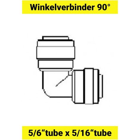 Winkelverbinder, Schlauchverbinder 90° - 5/16"tube x 5/16"tube