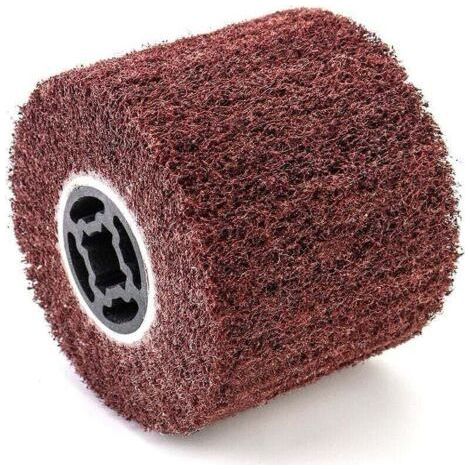 Abrasive Brush Synthetic Fiber Brush for Exterior Renovator, Ø120x100x19mm, Grain 120 (1/4)