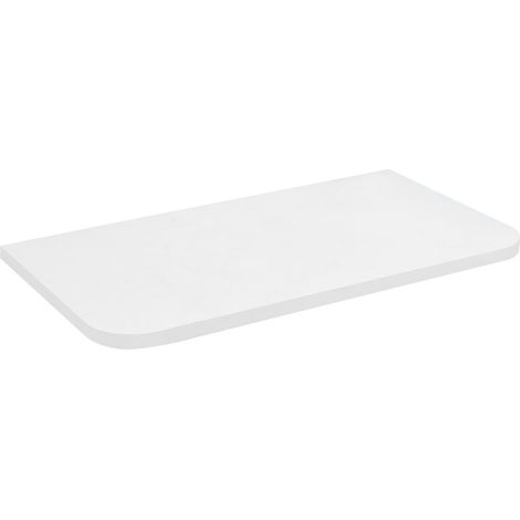 Plan de travail ZORBA Rockstone 41x22,5cm, blanc mat