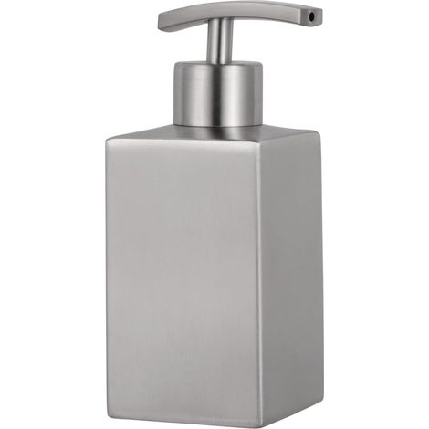Distributeur Savon Mains INOX Anti-dérapant pour Lotion et Savon Liquide Pompe Contrôlable Usage Domestique et Professionnel (1/5)