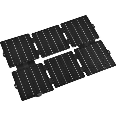 Panneau de charge solaire pliable monocristallin ETFE, chargeur solaire flexible USB CC, 5 V/12 V CC, 30 W (1/5)