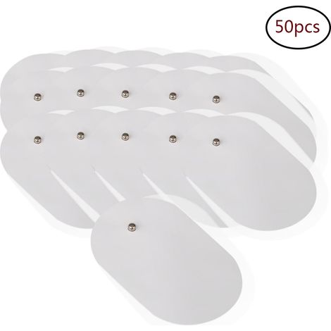 Électrodes TENS EMS - 4,5 x 6,6 cm - Connecteur Universel 3,5 mm - Auto-Adhésives Réutilisables - Lot de 50 (1/5)