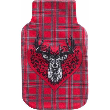 Housse bouillotte polaire 21x34 cm Chamonix cerf (1/3)