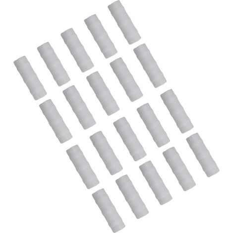 20 - Clips De Fixation - Accessoire De Serre - Pour Film Et Tuyaux - Résistant Aux Températures Extrêmes - Blanc - 20mm (1/5)
