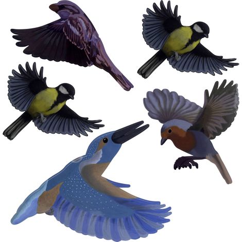 AUTOCOLLANT DE FENÊTRE DOISEAU GARDIGO STICKERS NATIVE BIRDS TYPE DE FONCTIONS EFFET DISSUASIF 1 PC(S) 60086 (1/5)