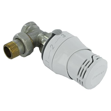 Comap – Kit thermostatique équerre 3/8" avec tête Senso M28 – Corps thermostatique Kv fixe – Utilisation dans les 2 sens de flux – RK8086032