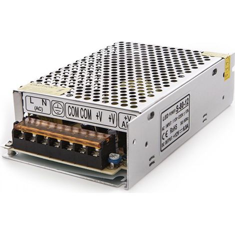 Transformador LED 230VAC/12VDC 80W 6,5A IP20 (1/3)