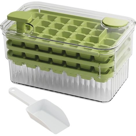 à glaçons avec bac de rangement, 84 compartiments poubelle et pelle 3 (1/5)