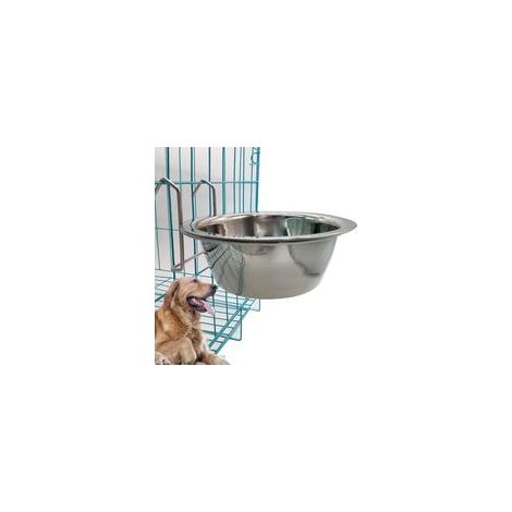 Bol suspendu en acier inoxydable pour cage d'animaux, avec crochet, pour chien et chat –