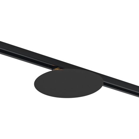QAZQA Modern Black Ceiling Lamp for 1-Phase Track System 2-Lights