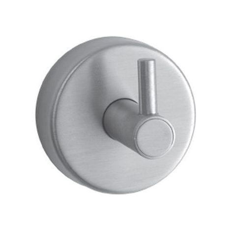 Appendino bagno gancio singolo a muro in acciaio inox finitura satinata  MONDE-S kamalu