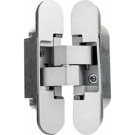Charnière invisible pour portes lourdes – Lot de 2 – Charge 40 kg – Ouverture 180º – Réglage tridimensionnel ±2,5 mm (1/4)
