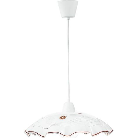 LAMPADARIO VICTORIA E27 D.42XH120CM BIANCO/ROSSO (1/2)