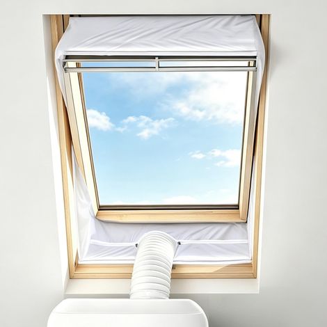 Junta de estanqueidad para ventanas pivotantes centrales, bloqueo de aire caliente Kit impermeable de doble ventilación con un perímetro de hasta 300 cm (2 x 150 cm) (1/5)