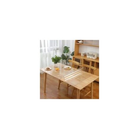 Mantel de PVC transparente, impermeable y fácil de limpiar para el hogar y la cocina, lavable, protector de mesa transparente, mantel protector de PVC, resistente a los arañazos.