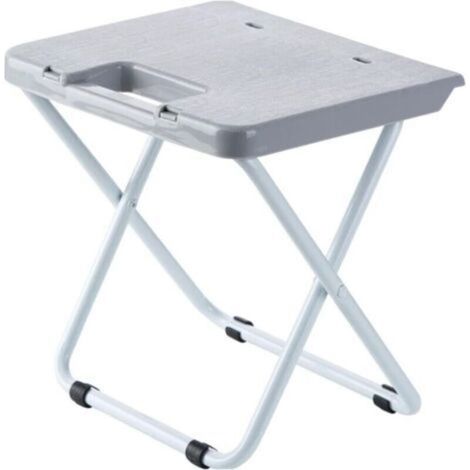 Tabouret Pliable, Tabouret Pliant Extérieur, Petit Tabouret Pliant Portable, Convient pour Le Camping en Plein Air, Facile à Transporter, Peut se Reposer à Tout Moment, n'importe où(Gris)