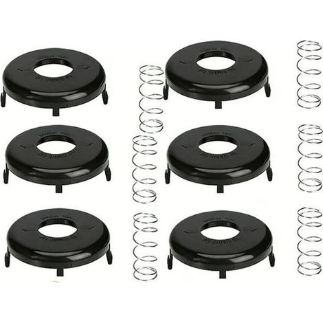 Lot de 6 cache-bobines de débroussailleuse, cache-bobine pour Toro 88175&73-8200&73-8220, Ressort et capuchon (1/4)