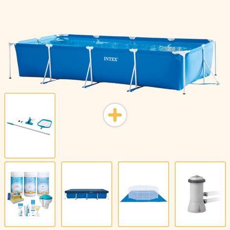 Intex Piscine Tubulaire Rectangulaire - 450x220x84 cm - 6-pièces S20065 (1/5)