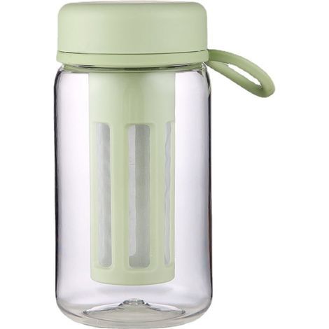 Cold Brew Coffee Maker - 450 Ml - Portable Tumbler With Silicone Handle And Detachable Filter - For Home Office Camping - 1 Piece (1/4)