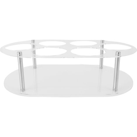 étagère rangement-Organisateur pour Bouteilles Compatible Stanley en Acrylic Stable pour 6 Bouteilles Transparent (1/5)